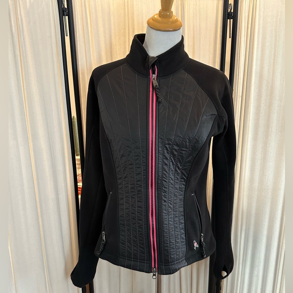 Harley Davidson Black and Pink Women's Jacket